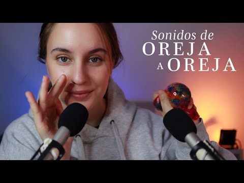 ASMR BINAURAL 🌙 Sonidos de oreja a oreja para dormir!