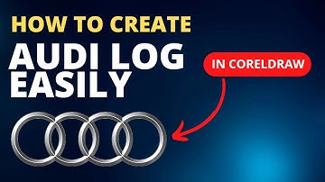 How to Create an Audi Logo in CorelDRAW: Step-by-Step Guide #coreldraw #audi #logodesign