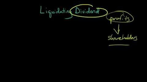 Liquidating Dividend