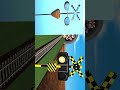Match the railroad crossings challenge !! 金型にハマる踏切さんvol.3-1 / fumikirisan 3D 4K #Shorts