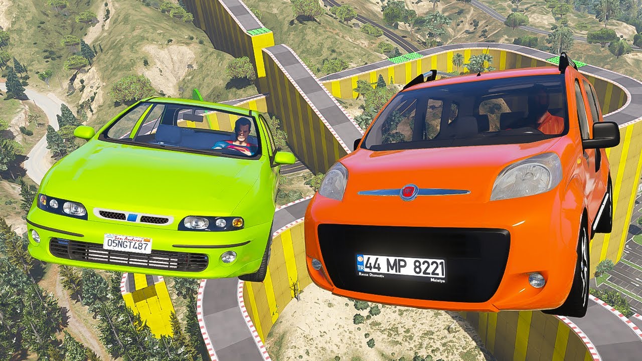 Fiat Ailesi Arabalar Hızlandırıcılı Parkurda Yarışıyor - GTA 5 MODS