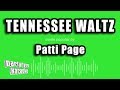 Patti Page - Tennessee Waltz (Karaoke Version)