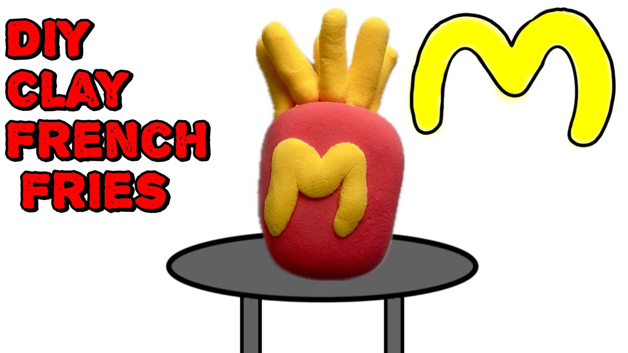 How to make clay French fries for kids!