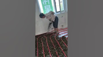Fast Way to Install Floor Heating Pipe - Good tools and machinery make work easy