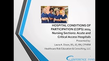 2024 Nursing Standards CMS Conditions of Participation for Hospitals