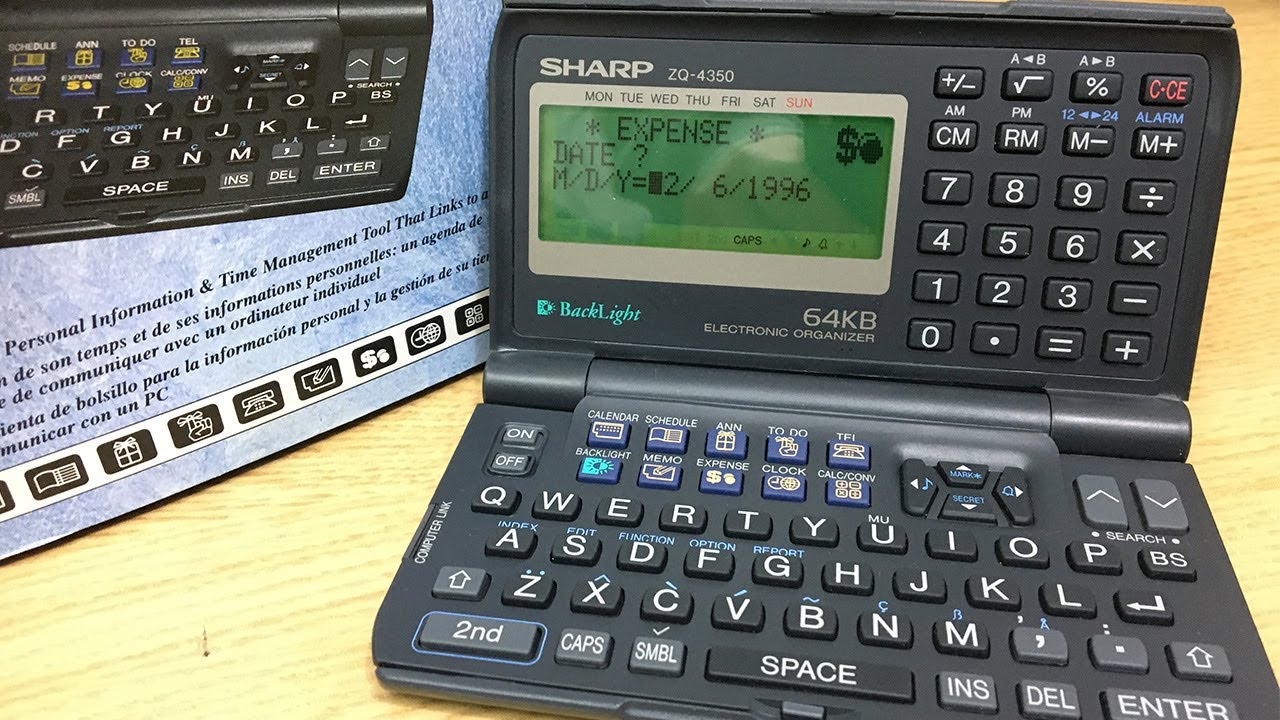 90s Electronic Organiser Review : Sharp ZQ 4350 : How Things Used To Be. 