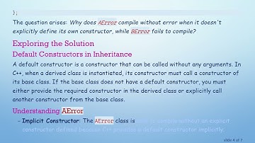 Understanding std::runtime_error: The Enigma of Default Constructors in Inherited Classes