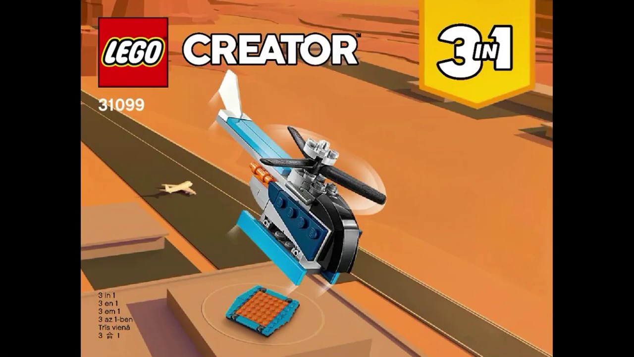 LEGO 31099 helicopter instruction