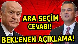 Bahçeli'den Beklenen ARA SEÇİM Açıklaması! Özgür Özel2e Ne Cevap Verdi? İşte Mecliste O Anlar!