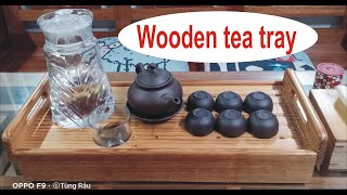 wooden tea tray