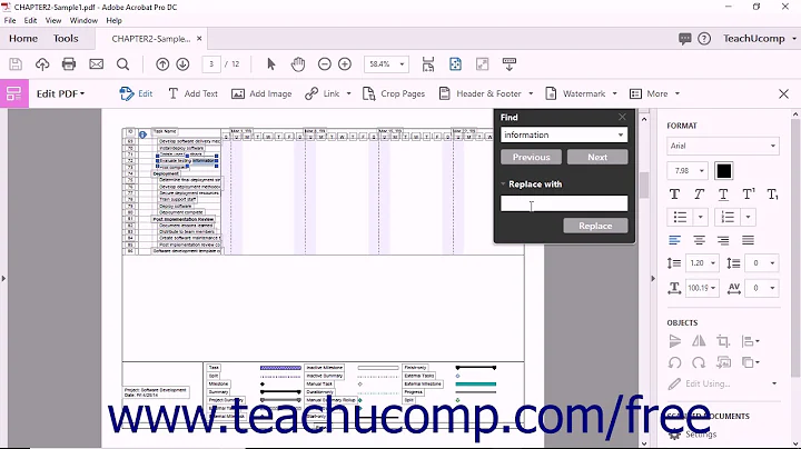 Acrobat Pro DC Tutorial Finding Words and Phrases - Adobe Acrobat Pro DC Training Tutorial Course