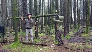 Bushcraft in a Swamp. Building a shelter, trying to stay dry ! by 3 Kings Adventures 3,278 views 3 months ago 19 minutes