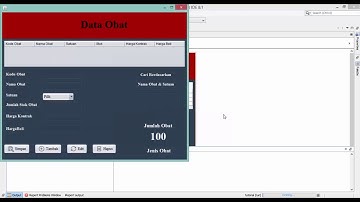 Tutorial Membuat Form Data Obat Java NetBeans & Database MySQL (Part 3/8)