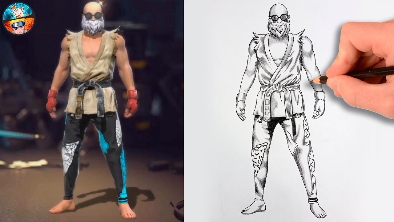 FREE FIRE DRAWING DRESS COMBINATIONS - ANGELIC PANTS 04 HOW TO DRAW ...