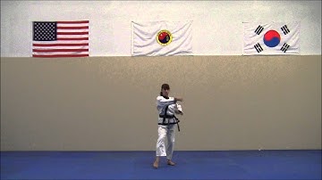 Reinforced Block Back Stance   Hu Gul Ssang Soo Mahk Kee