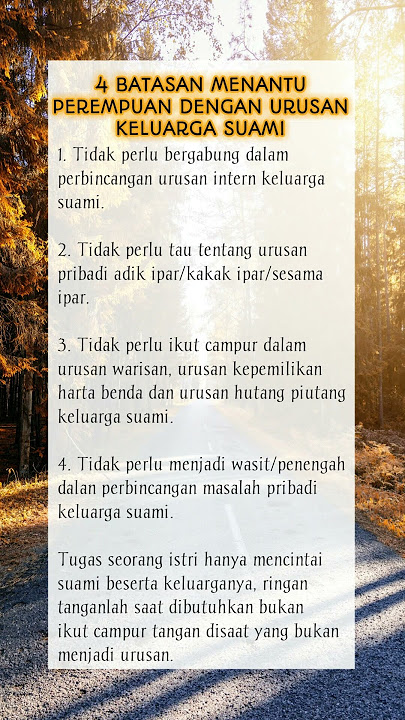 4 Batasan Menantu Perempuan Untuk Masalah Keluarga Suami