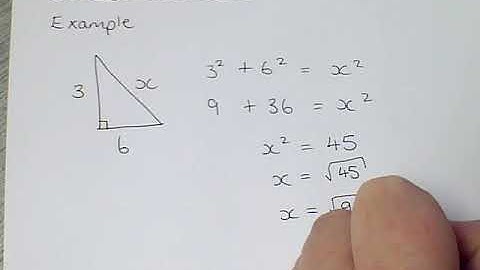 Pythagoras Using Surds