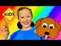 Sign post kids sing and dance animal snacking song learn english colors and numbers