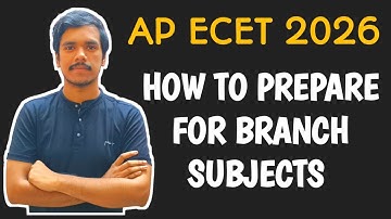 How to prepare for branch subjects in ap ecet 2026| best tips to crack ap ecet 2026|