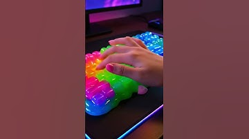 Typing on a SLIME Keyboard? 😳💻✨ | Satisfying AI ASMR You’ll Want to Hear Again #shorts