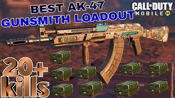 BEST AK-47 GUNSMITH LOADOUT | SOLO VS SQUAD | CALL OF DUTY MOBILE BATTLE ROYALE