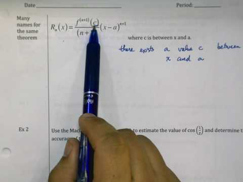 Lagrange Error Bound