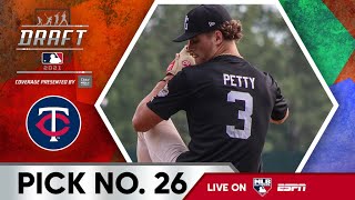 Minnesota Twins Select Chase Petty from Mainland HS with the 26th Pick of the 2021 MLB Draft