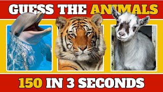 Guess 150 Animals in 5 Seconds
