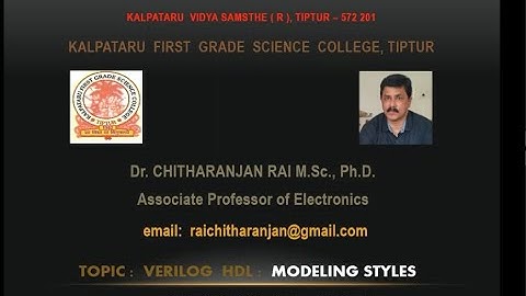 VERILOG - Part 2, Modelling Styles