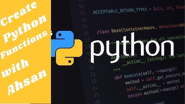 How to Create Python Functions using jupyter notebook | Ahsan CodeBytes