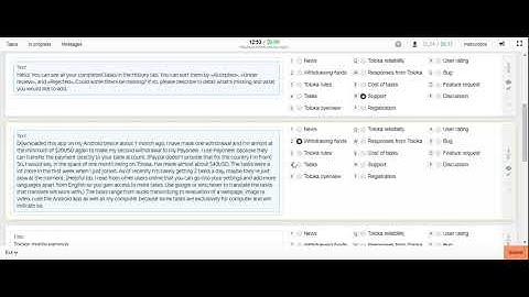 New Markup mentions by topic Training Task l Toloka Earning l Earning Ideas with me