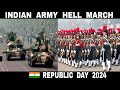 Indian army hell march  2024  indias republic day parade  debdut youtube