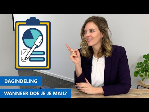 Video: Hoe Plan Je Je Dag?