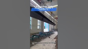 Efficient H beam production line, innovation, wisdom, win-win #building  #steel #welding #machine