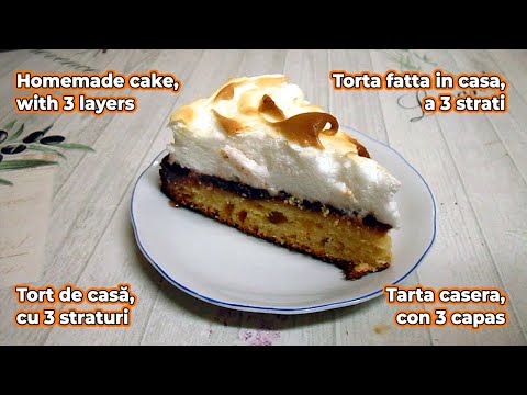 Tort de casă, cu 3 straturi, ușor de făcut și gustos! Ingrediente simple și timp! - Rețetele Bunicii