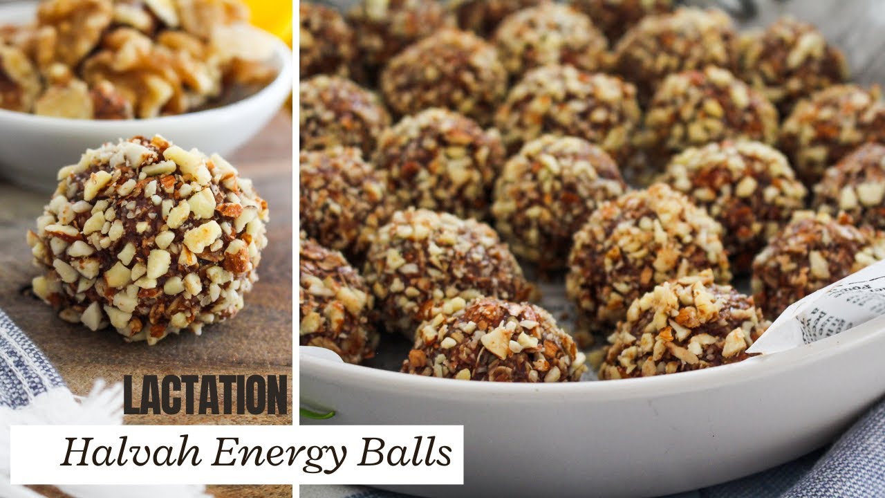 Halvah Lactation Energy Balls for Breastfeeding Moms Increase Your