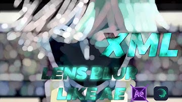 Alight Motion Lens Blur Preset | Alight Motion Tutorial | Ae Inspired !