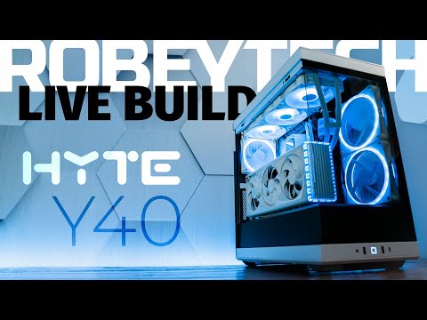Building a $3500 Showcase Hyte Y40 Build + Giveaways (Intel 13700K / White Strix 4080)