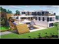 Minecraft house tutorial｜How to build a Modern house in minecraft #225