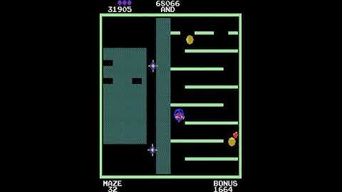 Maze Invaders Longplay (Arcade Game)