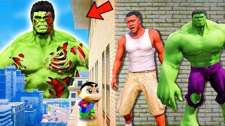 Franklin and Shinchan & Pinchan play HIDE AND KILL with Squid Game Doll In GTA 5