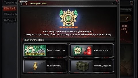 Phần thưởng và Killmark Rank Kim Cương mùa 2 CFVN 2.0 ✔