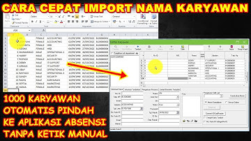Cara Cepat Import Nama Dan Data Karyawan Dari File Excel Ke Aplikasi Attendance Management
