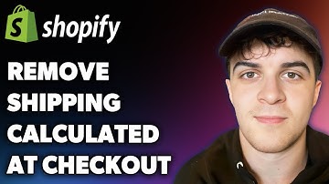How to Remove Shipping Calculated at Checkout in Shopify (Full 2025 Guide)