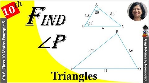 Observe Fig. 6.30 and then find angle P | Class 10 Maths Ch 6 Example 5