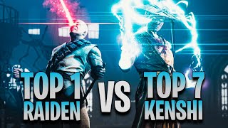 Top 1 Raiden VS Top 7 Kenshi.... Who'll Win? - Mortal Kombat 1: High Level 