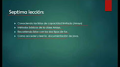07 Introducción a listas, Arrays - Curso de iniciación java con blueJ