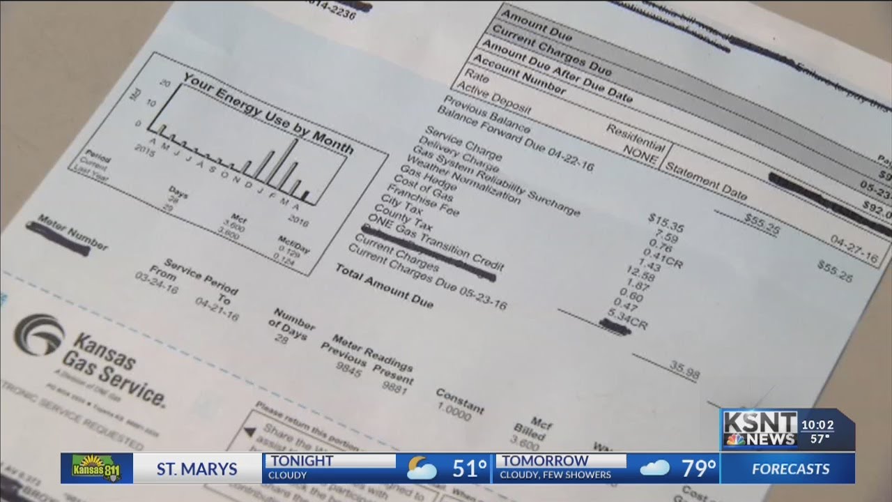 Kansas gas customers express concerns for possible monthly bill increase YouTube