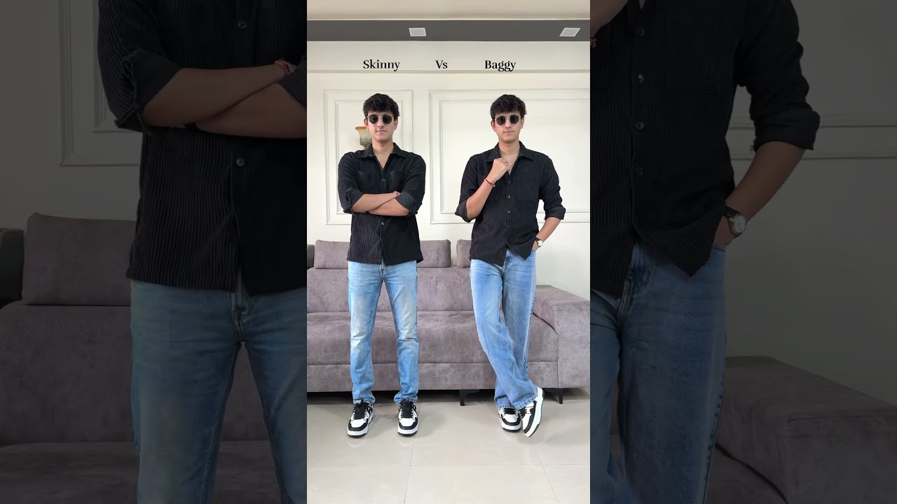 Skinny Vs Baggy Jeans Mensfashion Ootdguide Fashiontrends Indianfashion Fashionstyle Outfit