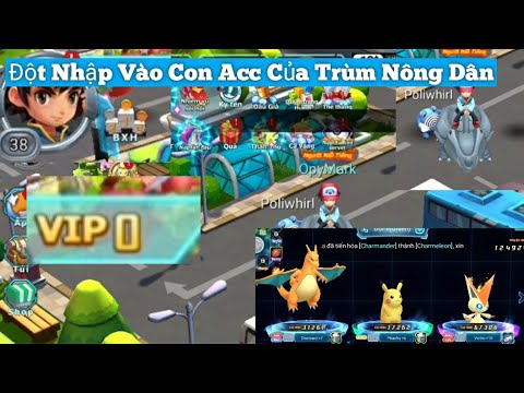 Poke Đại Chiến |Đột Nhập Con Acc Của Trùm Nông Dân Vip 0 Top 10 S1139#pokedaichien